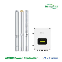 Auto Start High power hybrid solar pump for irrigation 100% Solar Powered Hybrid AC/DC High Speed Submersible Solar Water Pump with Automatic Switch for Industrial Irrigation and Farming