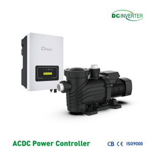 Deye ACDC Hybrid Solar Pool Pump 24/7 Operation with Grid Backup Day & Night Solar Pool Pump with AC Connection