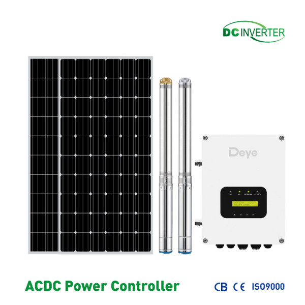 High Speed Hybrid AC/DC Solar Water Pump with Automatic Switch deye Solar Submersible Pump with AC backup for livestock