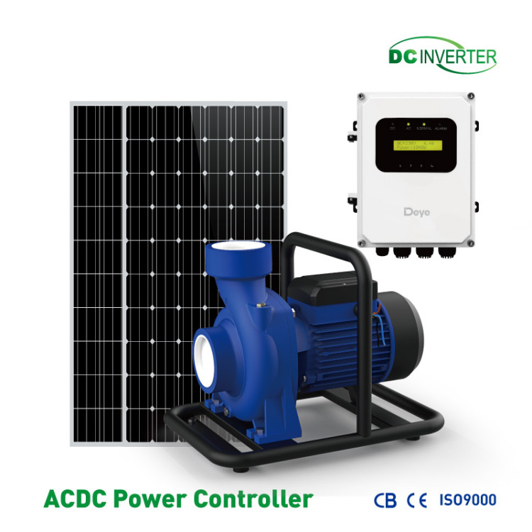 Deye AC/DC Hybrid Solar Surface Pump – Dual Power, Solar Priority, 24/7 Water Supply