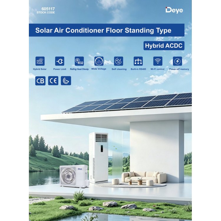 Solar Air Conditioner Floor Standing Type (Hybrid AC/DC)