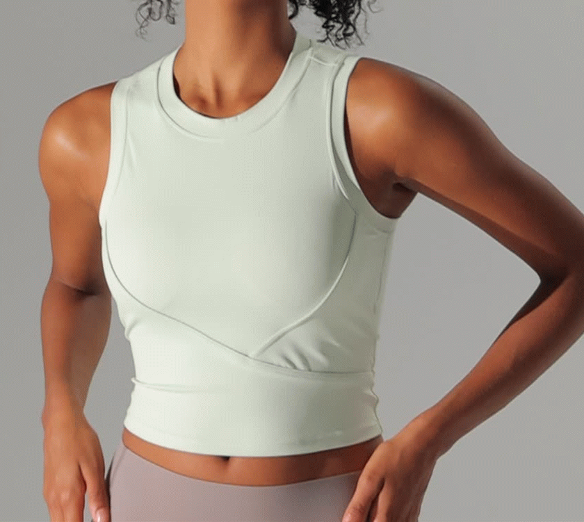 Tank top for Women Removable Padded Yoga Tank Tops Sleeveless Fitness Workout Running Crop Tops