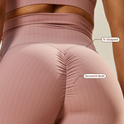 China Manufacturers Custom ECO Friendly Ribber Solid Colors Yoga Set Activewear For Women