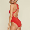 China Manufacturer Custom Cross Back Straps One-Piece Swimsuit