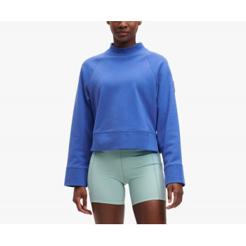 Private Label High Neck Fleece Cropped Pullover Sweatshirts For Women