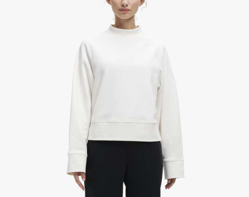 Private Label High Neck Fleece Cropped Pullover Sweatshirts For Women