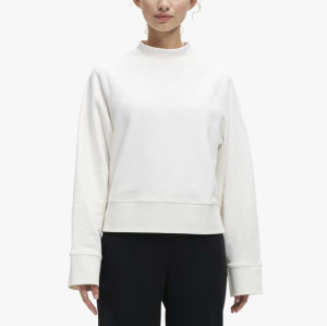 Private Label High Neck Fleece Cropped Pullover Sweatshirts For Women