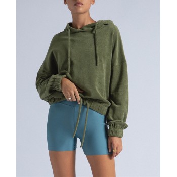 China manufacturer wholesale fluffy warm cotton hoodies chic sportswear