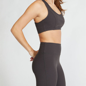 Wholesale yoga wear  racer back plain custom workout sports bra for running
