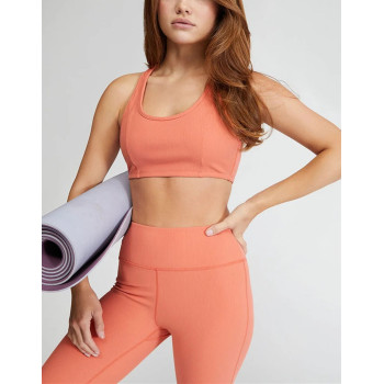 Wholesale yoga wear  racer back plain custom workout sports bra for running