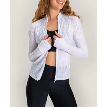 Women's Athleisure Wear Mesh Breathable Jackets For Tennis