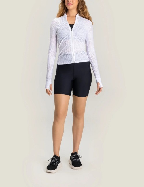 Women's Athleisure Wear Mesh Breathable Jackets For Tennis