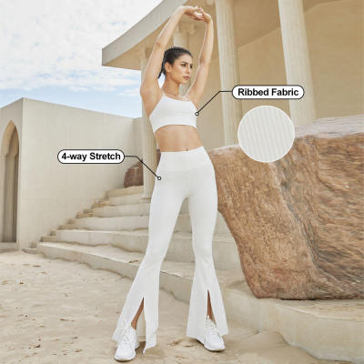 Wholesale Designer Womens Bootcut Yoga Pants Butt Lift Pants Flare Yoga Pants Set