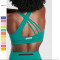 High quanlity  Women Active Wear yoga top double straps sports bra