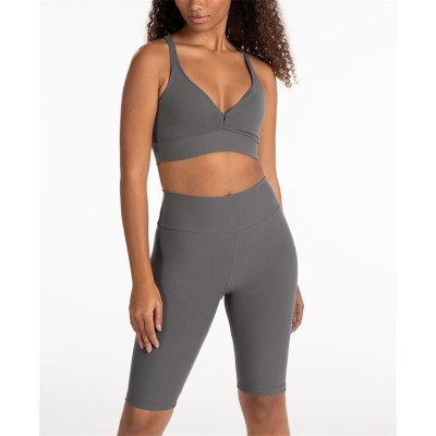 Wholesale Custom logo Gym Active Wear  Medium Support Racer Back  Sports Bra for women