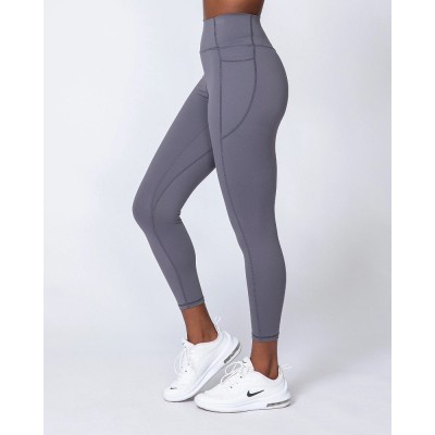 High waist compression yoga leggings with side pockets