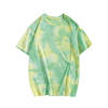 Women Crew Neck Casual Short Sleeve shirt, Tie Dye Print Loose T Shirt ,High Street Tees