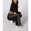 China Manufacturer Stylish Color Block Flared Yoga Pants Casual Bell-Bottomed Pants For Women