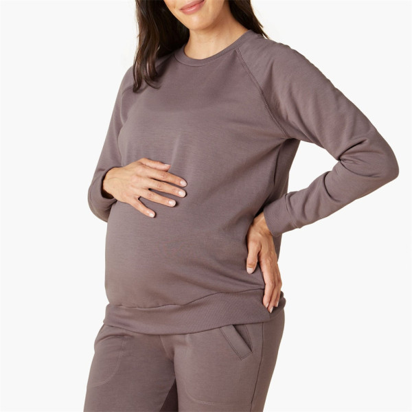 China Manufacturer Custom long sleeve relaxed fit Maternity Pullover