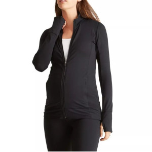 China manufacturer Customize fit Active Side Zip Maternity Jacket