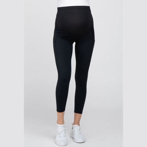 China Manufacturer Side Pocket Cropped Maternity Active Legging