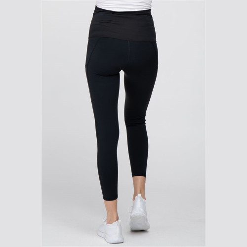 China Manufacturer Side Pocket Cropped Maternity Active Legging