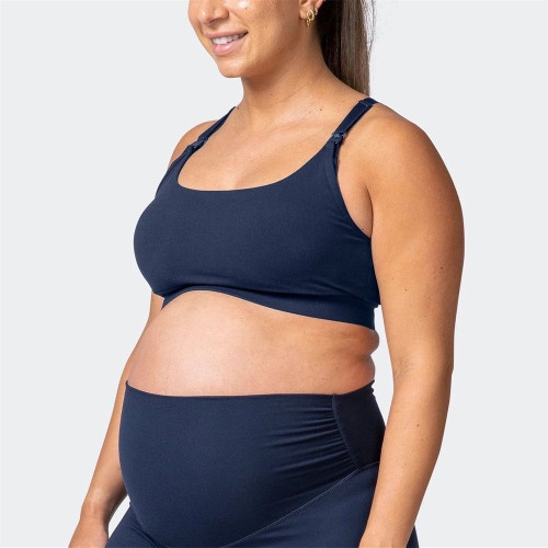 Customize four way stretchy adjustable elastic strap maternity sports bra