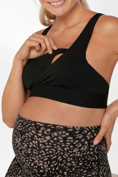Customize wrapped nursing bra cross back maternity sports bra