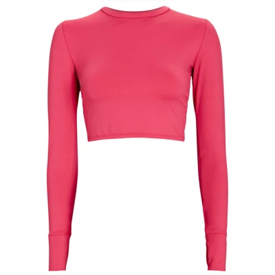 Factory sale Ladies tops scoop neck compression shirt custom logo  t shirts long sleeve for women