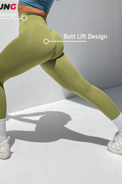Custom Private Label High Waist Butt Lift Workout Leggings For Women China Manufacturer