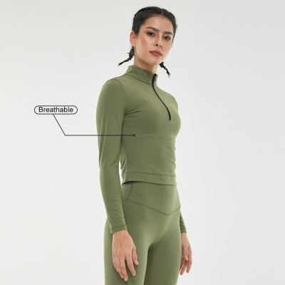 YYFJ01 Autumn Gym Long Sleeve Sports Top Jacket Suit Fitness Sports Training Long Sleeve Yoga Sets