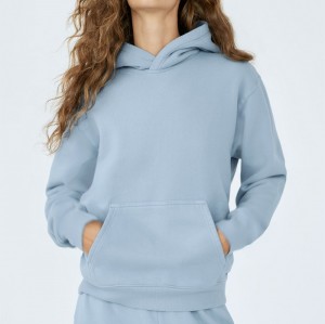 Women's Casual Sweatshirt,Sports Hoodies,Loose Fit Hooded Plain Sweatshirt