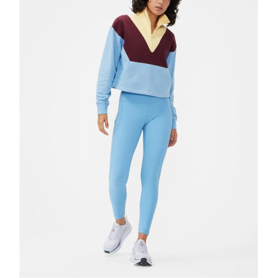 Trendy hoodies for women,stand collar half zipper sweatshirts,patchwork hoodies for women