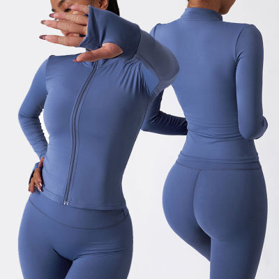 YYFJ02 Custom Long Sleeve Jacket Set,Sportswear,Gym Jacket,New Spandex Womens Long Sleeve Set