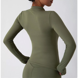 YYFJ02 Custom Long Sleeve Jacket Set,Sportswear,Gym Jacket,New Spandex Womens Long Sleeve Set