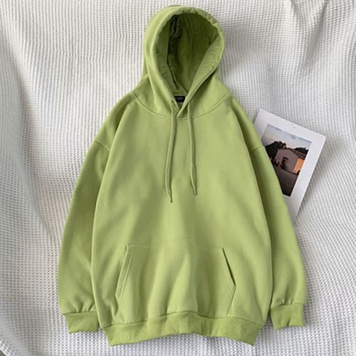 Solid color hoodie,men's loose hoodie,trend with fall and winter custom hoodie