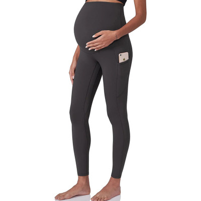 Custom full length maternity leggings,maternity leggings with phone pockets