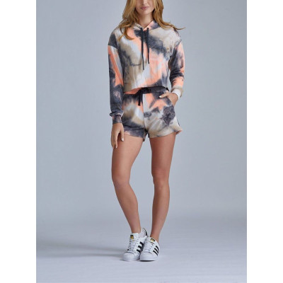 Women's sweatshirts,tie dye sweatshirts, sports hoodies,relaxed fit crop hooded sweatshirts