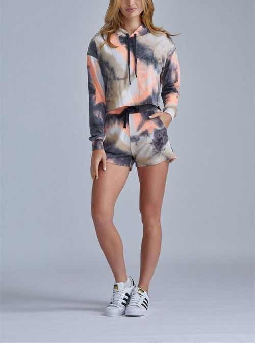 Women's sweatshirts,tie dye sweatshirts, sports hoodies,relaxed fit crop hooded sweatshirts