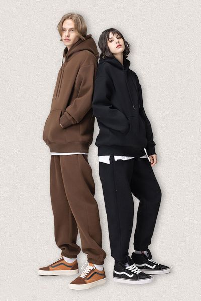 Custom Men's hoodie top,350g hoodie top,plus fleece thick solid color hoodie top