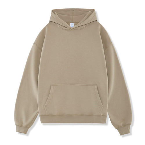 Custom solid color hoodie,basic 390G plus cashmere american oversized hoodie,thickened men's hoodie