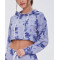 Tie Dye Cropped Hoodies for Women With Drawstrings