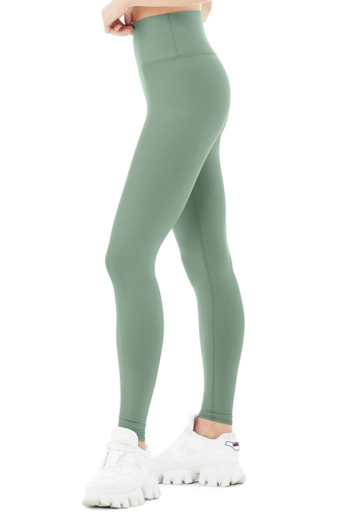 High Waisted Basic Leggings For Ladies Butt Lifting Sports Tights