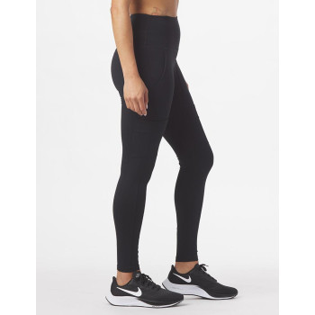 Tummy control solid color yoga leggings with side pockets