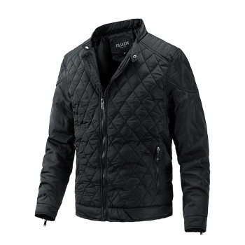 Autumn and winter motorcycle casual thin cotton men's jacket