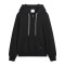 Plus fleece thickened bead fleece hooded draw rope hoodie solid color casual zipper men's jacket