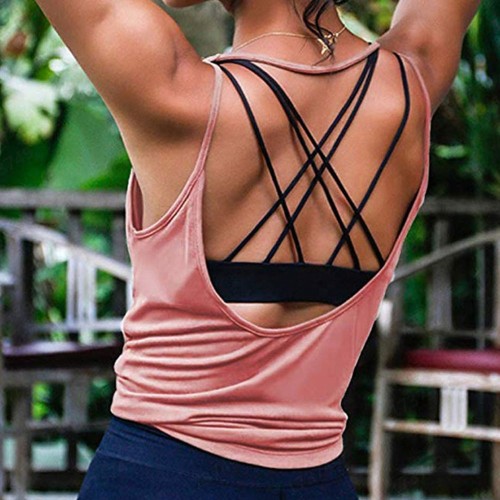 Sleeveless Modal Yoga Vest Singlet Women Athletic Fitness Sport Tank Tops Gym Running Yoga Shirts