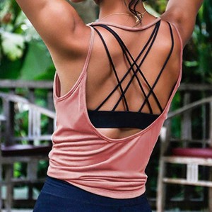Sleeveless Modal Yoga Vest Singlet Women Athletic Fitness Sport Tank Tops Gym Running Yoga Shirts