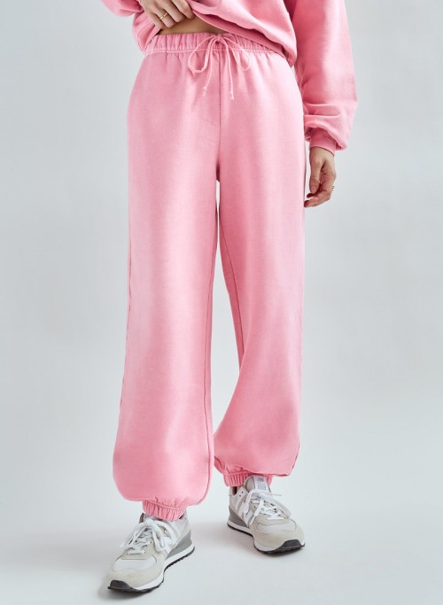 Premium quality relaxed-fit joggers for women cute pink sweatpants