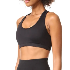 Custom Logo Women Sports Bra Open Back Active Bra Medium Support Bra